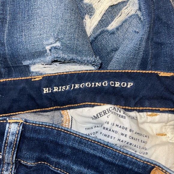 Pre-Loved American Eagle Hi-Rise Jeggings Crop - Picture 5 of 6